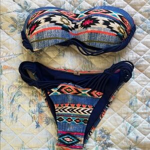 TiniBikini Multicolor Tribal Print Bikini